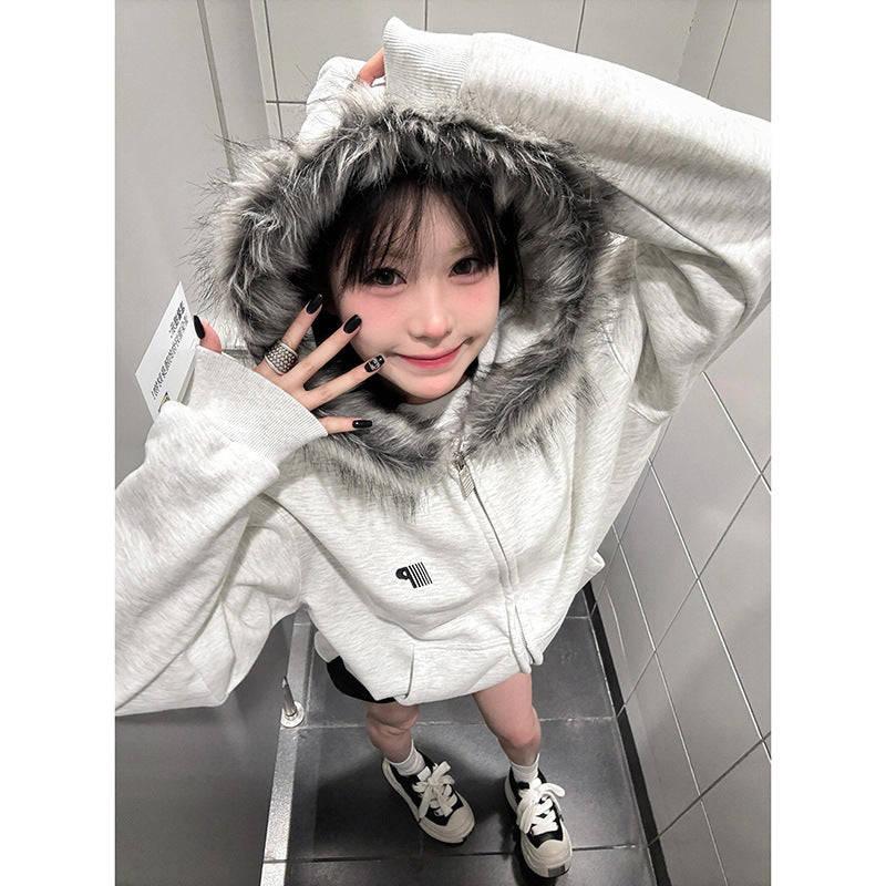 Y2K ジッパーカーディガン