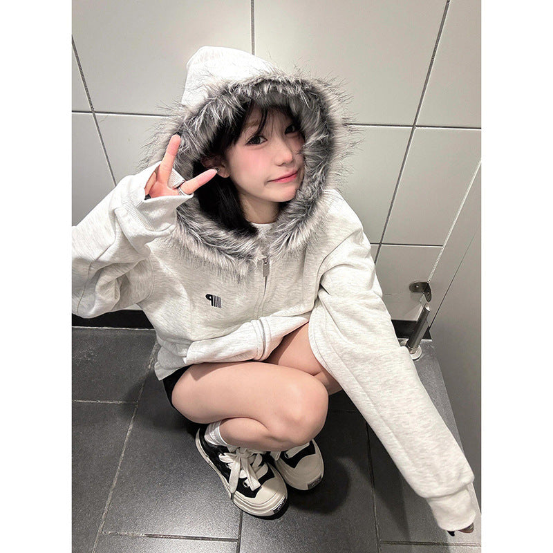 Y2K ジッパーカーディガン