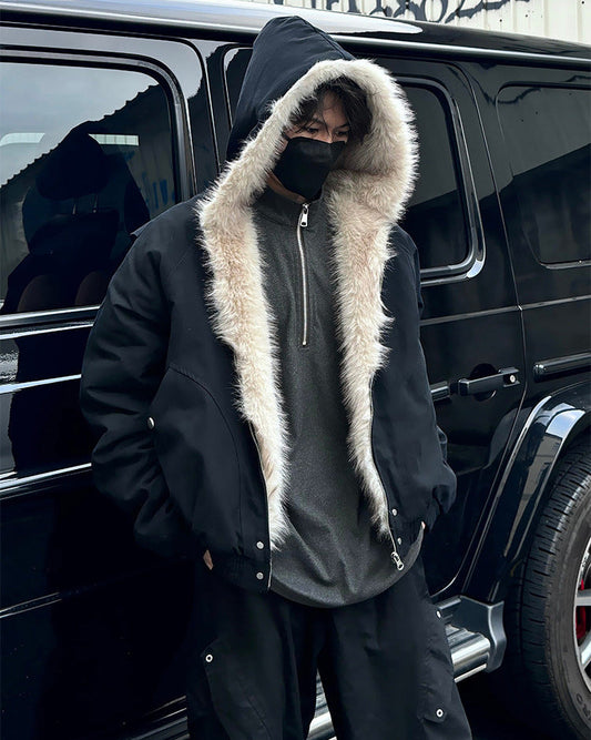 オーバーサイズ ファーライニング ブルゾン