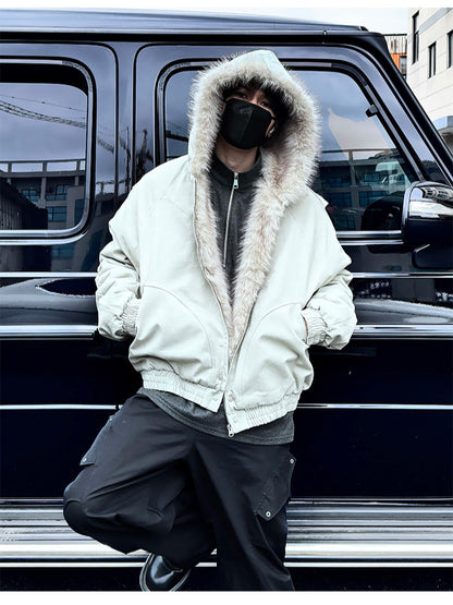 オーバーサイズ ファーライニング ブルゾン