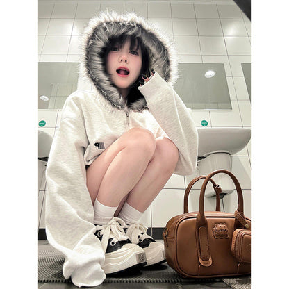 Y2K ジッパーカーディガン